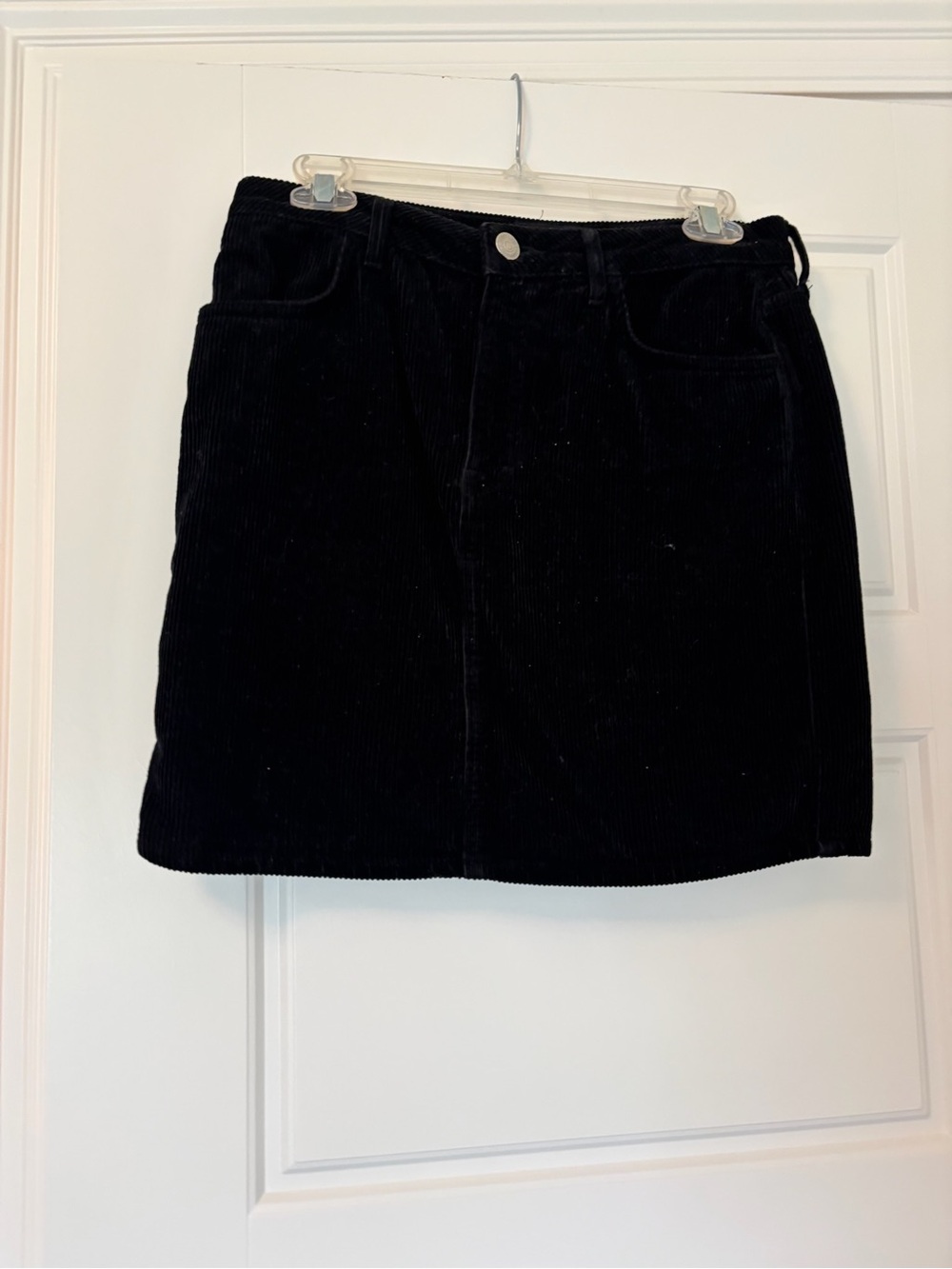 BDG Black Corduroy Mini Skirt